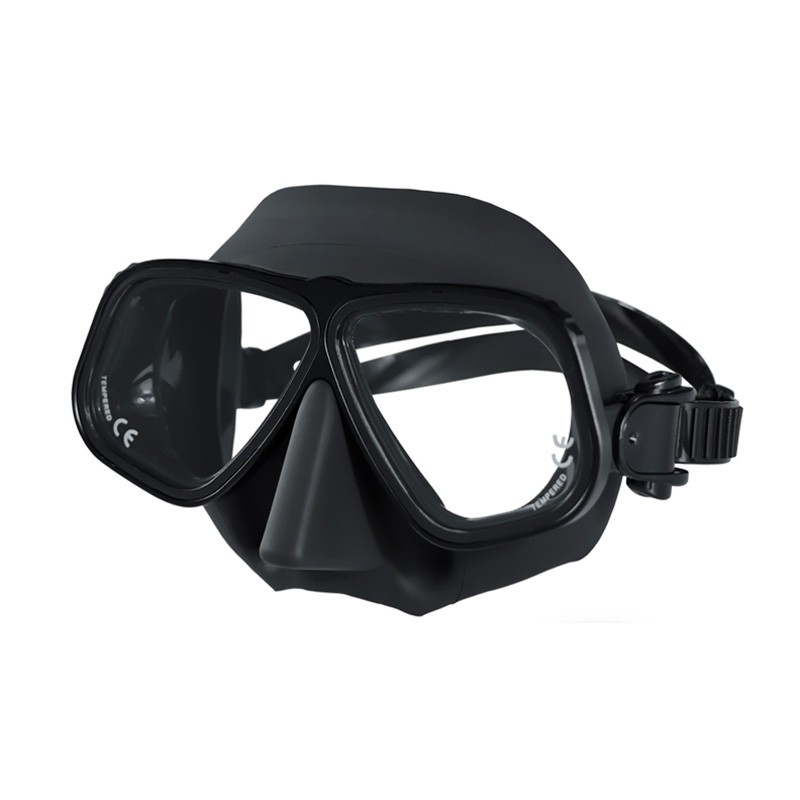 ZMZ DIVE OEM ODM Brand Soft Silicone Low Volume Metal Aluminum Alloy Frame Scuba Diving Mask Floating Spearfishing Mask Dive