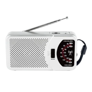 portable AM FM pocket radio with telescopic antenna, clear sound quality