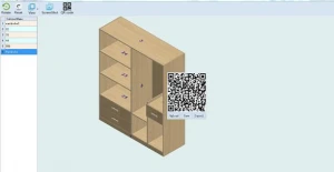 Haixun Furniture Design System QR code installation drawing Six sides drawing﻿