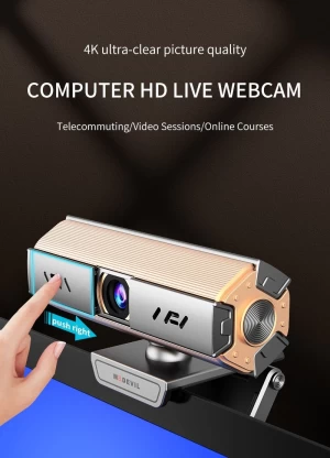 4K HD Webcast Usb Driver-Free Camera Auto Focus Wide-angle Built-in Microphone 1080P Webcam