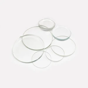 High temperature round quartz glass discs