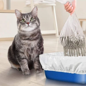 New item Messesfree Cat Accessory Custom Waste Bag Pet Waste Bag Holder Cat Litter Plastic Bag With Round Holes
