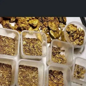 91.7 % Gold bars and nuggets are available