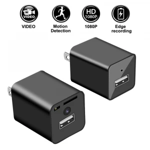Full HD 1080P Plug Socket Hidden Spy Camera Charger Remote Control IP WIFI Wall Socket Power Plug USB Charger Camera