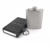classic plain stainless steel hip flask for men