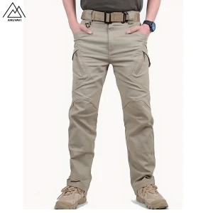 Latest Design Men's Cargo Denim Drill Multi Pocket Pant Trousers Shorts Custom Streetwear Uniform