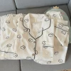 Women's Short Sleeve Cloud Cotton Gauze Pajamas
