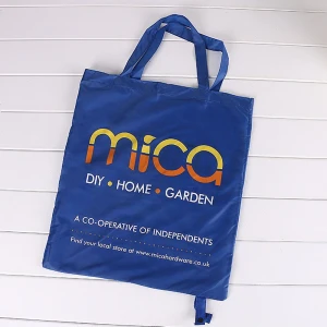 Hot selling DIY cotton shopping bag with customized logo print expand business promotional bag