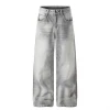 Men's wide-leg relaxed jeans