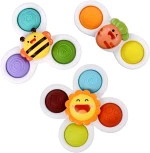 Suction Cup Spinner Toys Baby Spinners Dimple Toys Pop Function Push