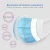 Import Face Disposable Mask,50 PCS with Ear Loops Cup 3 Ply Layer Safety Masks Breathable Earloop for Blocking Dust Air Pollution Protection,Blue from Indonesia