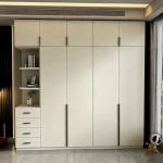 2026 Explosion Light Luxury Panel Large Wardrobe Home Bedroom Simple Modern Combination Storage Wardrobe Cabinet