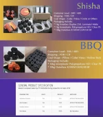 Coconut briquette charcoal