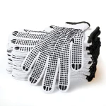 PVC Dotted Fully Plam Cut Resistant Seamless Knit Anti Abrasion Safety Work Gloves