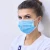 Import Face Disposable Mask,50 PCS with Ear Loops Cup 3 Ply Layer Safety Masks Breathable Earloop for Blocking Dust Air Pollution Protection,Blue from Indonesia