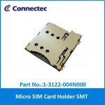 Micro SIM Push Push Type 6PIN SIM Card Holder 6 Pin w/SW
