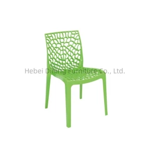 Customization Support Full Plastic Modern Leisure Style Dining Chair