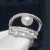 Import S925 Sterling Silver Ring Multi-layer Crystal Diamond Pearl Ring from China
