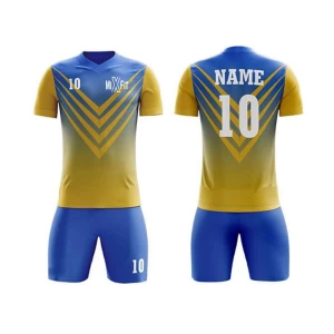 new design team custom printed soccer jersey uniform set custom sports t-shirt and shorts football jersey soccer wear