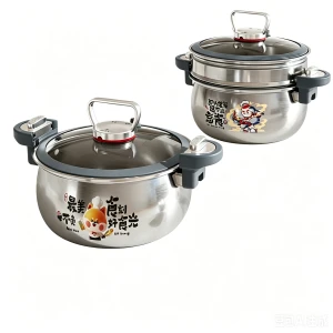316 Stainless Steel Micro Pressure Stock Pot, Thickened Large Capacity Multi-function Stew & Steam Cooking Pot for Home
