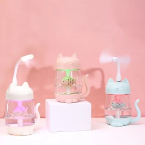 Humidifier Fish in Kitty, aroma diffuser, home, office, hotel, car, camping, etc., Christmas, gifts