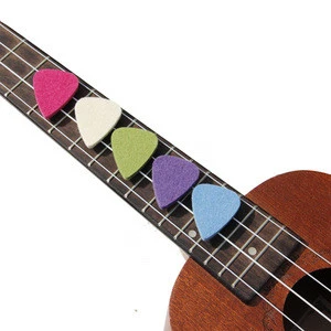 10-Pack Ukulele Guitar Bass Felt Pick wholesale plectrums guitar picks with pick holder case