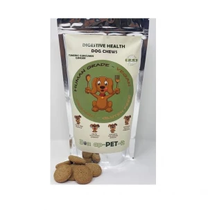 100% Human Grade Bon ap-PET-it Digestive health dog chews Third Party Lab Tested Organic Ingredients Non GMO Products