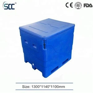1000L plastic fishing tackle box for frozen storage and transportation