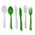 Import 100%Biodegradable Disposable Cornstarch PLA Cutlery Flatware Set from China
