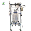 100L continuous Stirred tank Reactor Chemical Jacketed Glass Reactor in china
