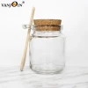 100ml Small Round Glass Yogurt Milk Jar With Cork Lid and Spoon