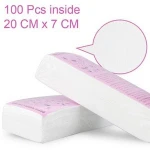 100pcs Non-woven Hair Removal Paper Depilatory Wax Strips Epilator Waxing Tools
