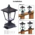 Import 10.62&quot; Outdoor Post Cap Solar Powered Light Flickering Flame Light for Fence Pathway Garden Patio Yard Landscape Decoration from China