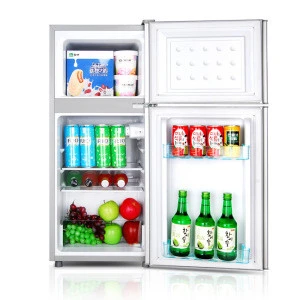 106l double door refrigerator mini mini refrigerator household refrigeration