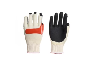 10G heavy duty / butyl rubber coated work hand gloves