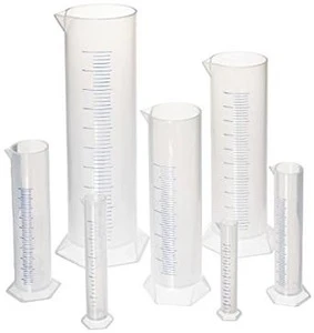 10ml 100ml 150ml 250ml 1000ml sizes clear plastic  glass graduated measuring cylinder and lids