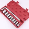10pcs Manufacturer Outlet Hand Tool Kits Quick Ratchet 10pcs 1/2"dr. Socket Set With Ratchet Handle