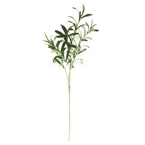 10x Artificial Olive Tree Leaf Branches Fruit Green Plant Greenery Wedding Decorative Flowers &amp; Wreaths for Church Ceremony