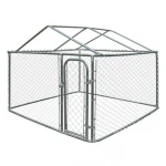 10x10x6 foot classic galvanized outdoor dog kennel