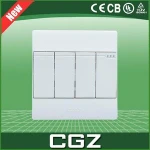 110V-240V 4 gang 1 way wall switch light switch with CE approval