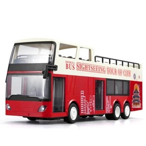 1:18 E640-003 Double E Luxury Bus RC double decker Realistic Sound and Light Toy Remote Control City Bus Christmas Gift