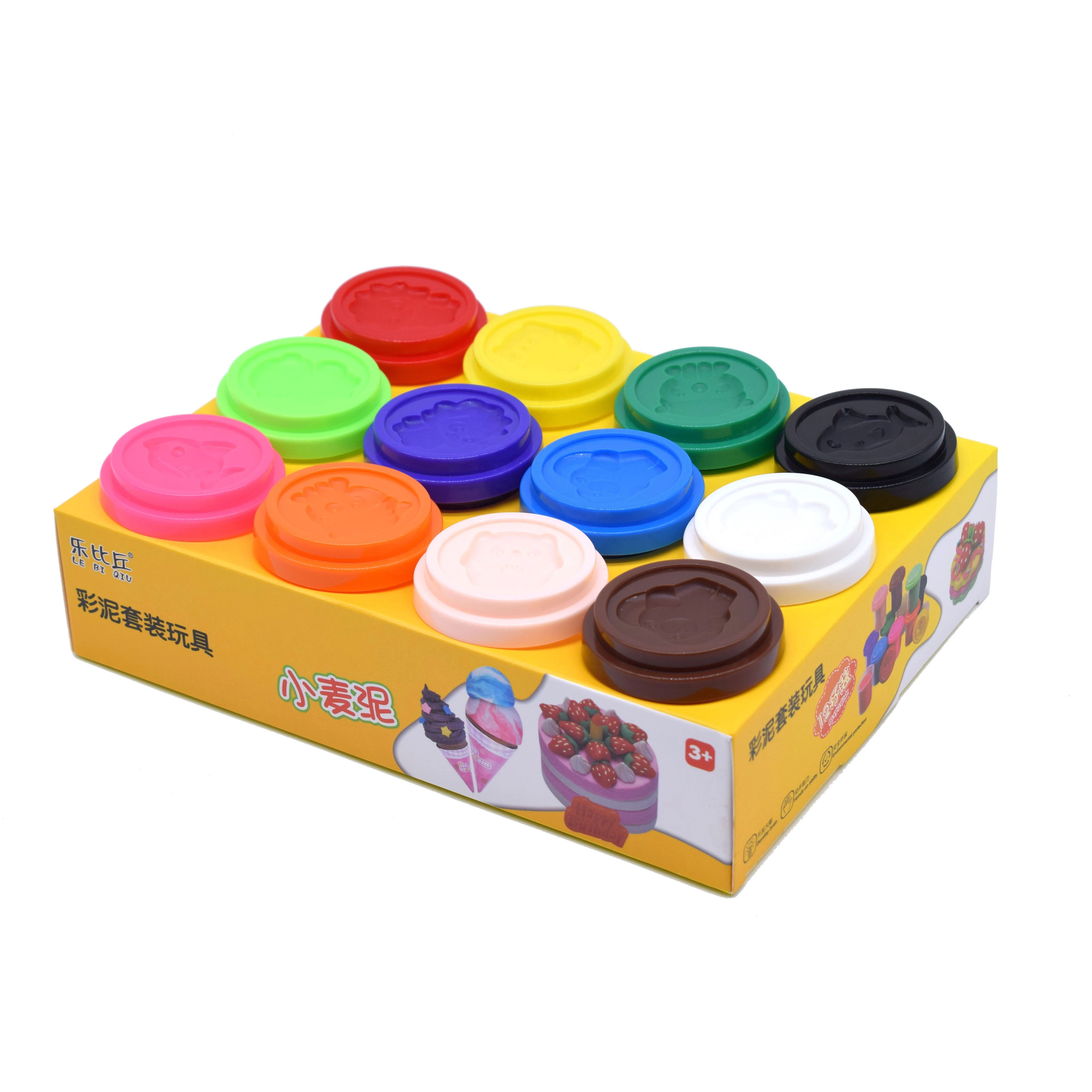 12 Colors Plasticine Modeling Clay in A Color Box Own Brand Playdough Diy Playdough