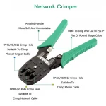 12 Pieces Network Tool Set LAN Telecom Installation Electrical Rj45 Electrical Network Tool Kit