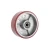 Import 125mm fixed plate type rigid high load trolley castor  red PU Heavy Duty industrial Caster Wheels from China
