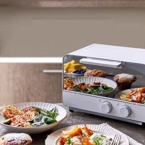 12L Portable Mini Electrical Toaster Oven Bread Baking Metal Toaster Oven with Tempered Glass