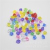 14*11mm Hongzhi Factory Transparent Acrylic Beads Wholesale Ice Cube Acrylic Beads Plastic Beads Loose
