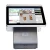 Import 15 inch pos dual touch screen all in one point of sale display double monitor pos integrate 58mm thermal printer from China