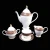 Import 15 piece 17 piece round Tea coffee sets afternoon family wedding gifts home decor dinnerware sets tableware cup&saucer from China