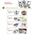 Import 15 piece nonstick first horse stainless steel kitchen ware pots and pans cookware set with thermometer from China