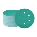 150mm Hook and loop green film backing sanding discs